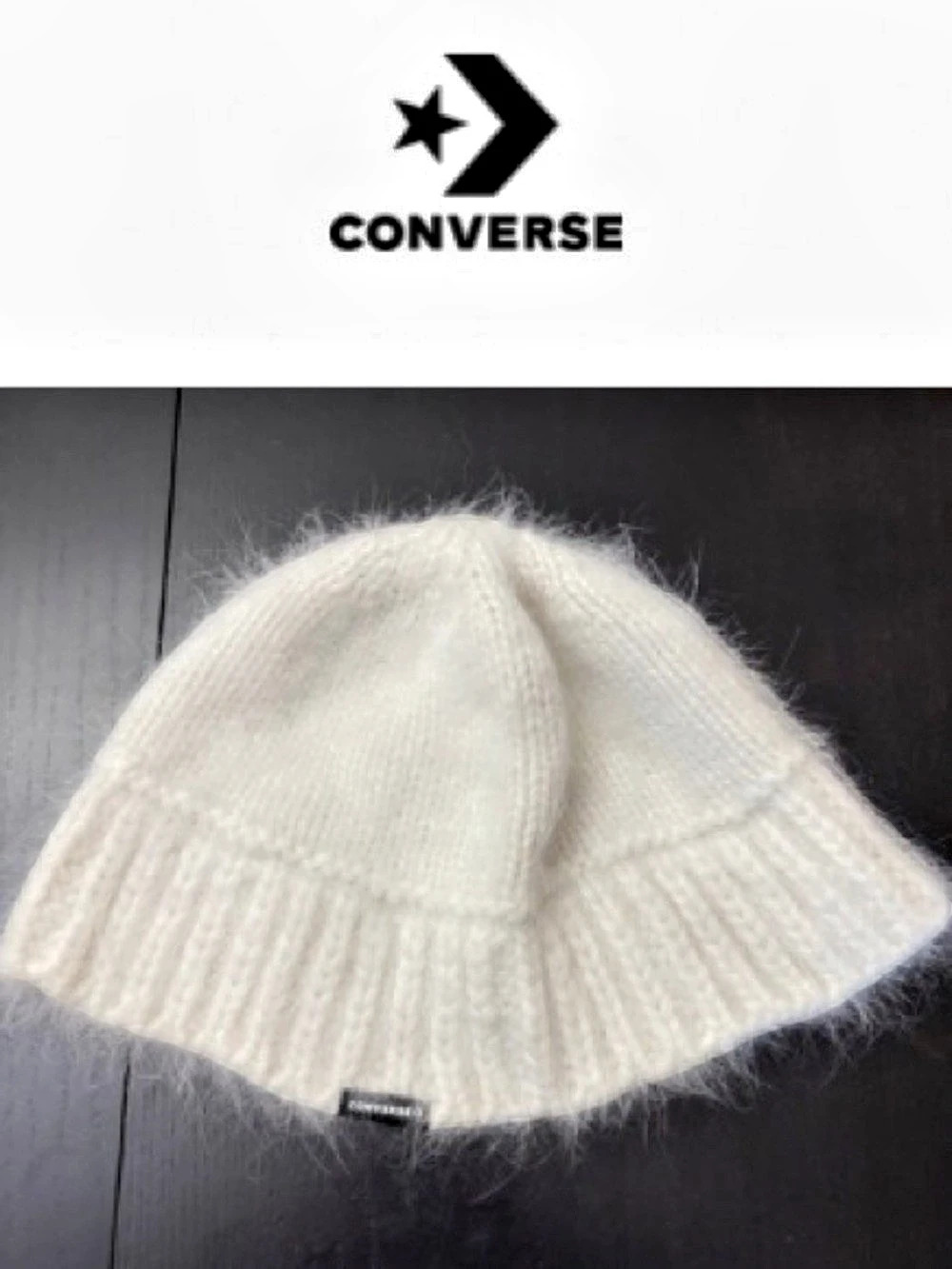Converse angora Bucket Hat White